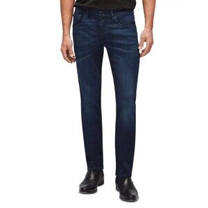 7 for all Mankind Men's Slimmy Slim Fit Jeans  Size 34x 28  Dark Wash  7FAM